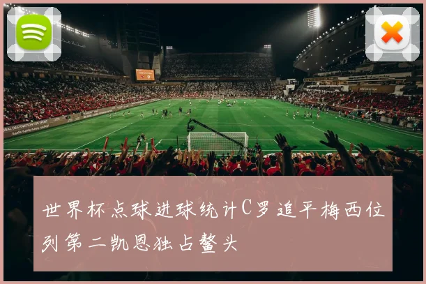 世界杯点球进球统计C罗追平梅西位列第二凯恩独占鳌头